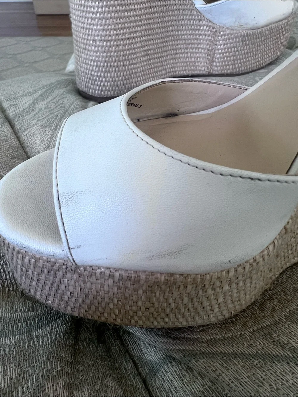 Women's White Ankle-Strap Platform Sandals